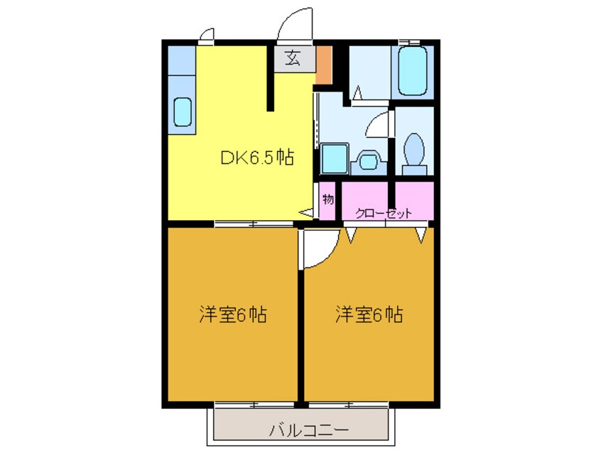 間取図 ディアス　明石