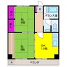 大洲中央ビル 2DKの間取り