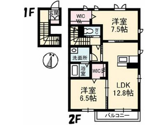 間取図 アルフラット中村