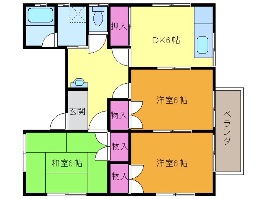 間取図 コーポ藤本