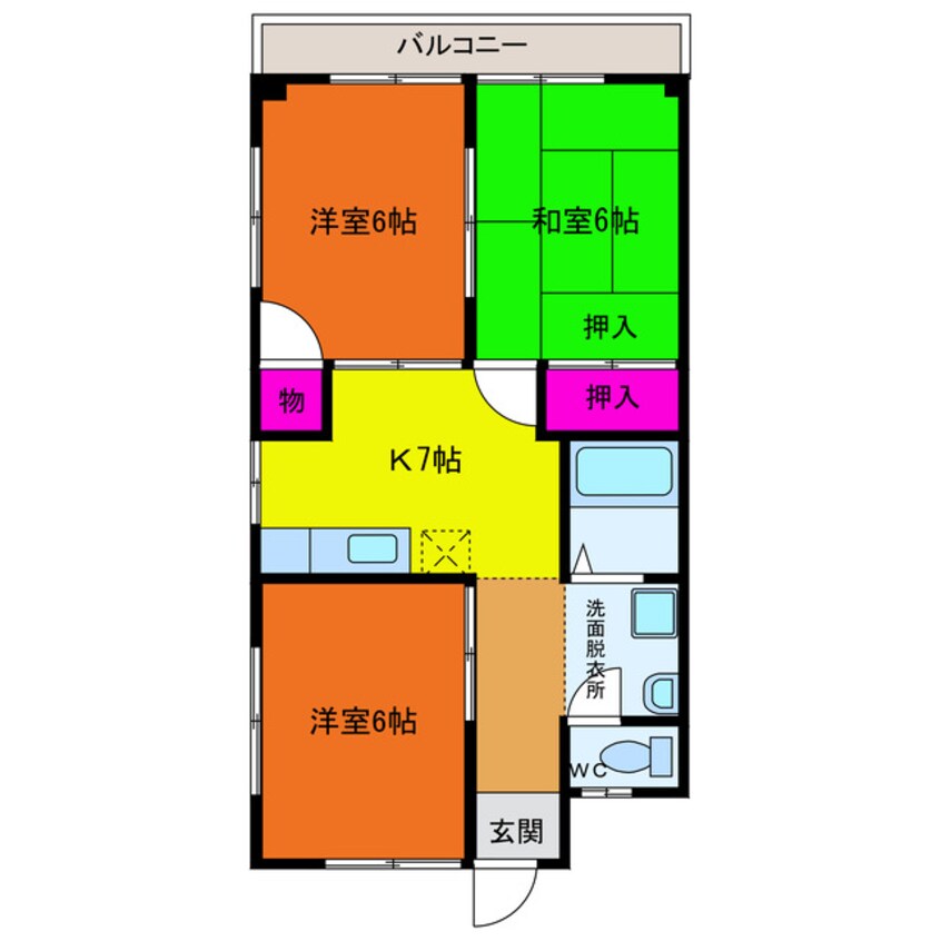 間取図 マンション城