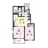 スマイリーハウス宇和　Ⅲ 2DKの間取り