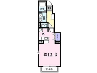 間取図 ルミナス藍住　Ａ・Ｂ