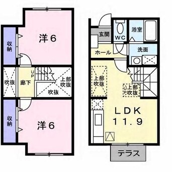 間取図 ビレッジあいＣ