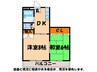 コーポ新聖 2DKの間取り
