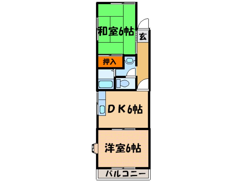 間取図 ハイツ山中