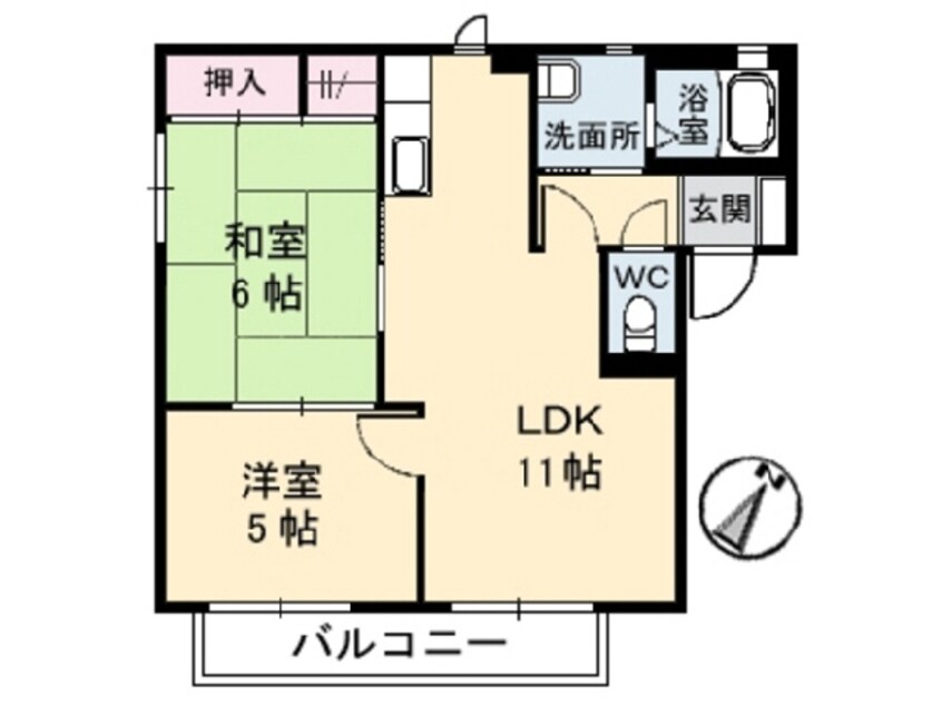 間取図 セトゥール・イン・ウエスト