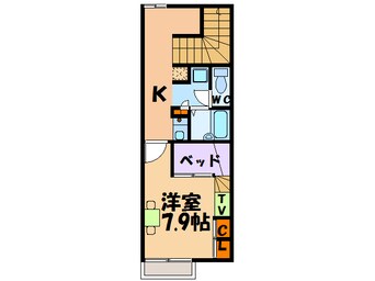 間取図 レオパレスコンフォート藍住