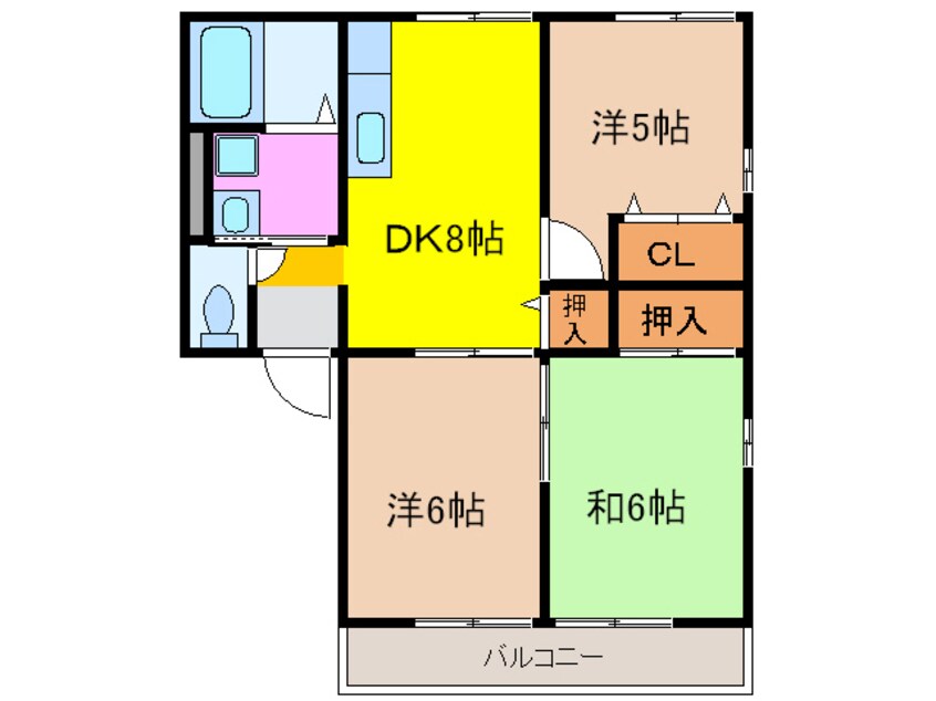 間取図 グランコートフェイマスＣ