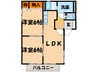 グリーンルーフ 2LDKの間取り