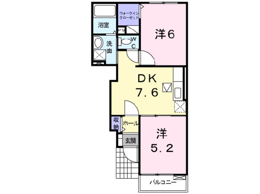 間取図 グリーン ウイング W