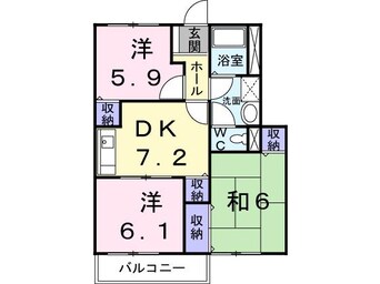 間取図 アビタシオン勝瑞Ａ