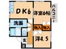 ファインランド酒井 2DKの間取り