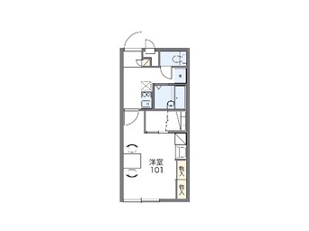 間取図 レオパレスモレミ鳴門