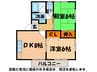 第３新見ハイツ 2DKの間取り