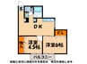 第１新見ハイツ 2DKの間取り
