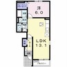 なでしこ 1LDKの間取り