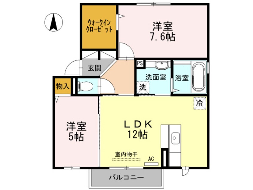 間取図 ソレイユ藍住