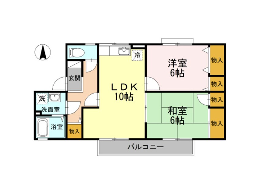 間取図 ラポール宮内Ｃ