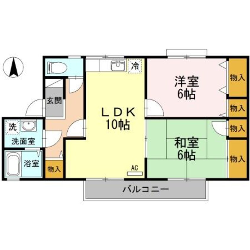 間取図 ラポール宮内Ｃ