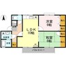 ラポール宮内Ｃ 2LDKの間取り