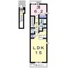 フレンテ 1LDKの間取り