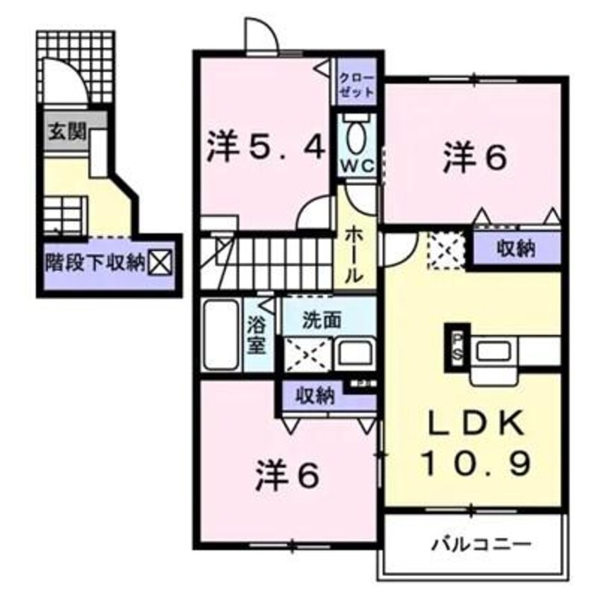 間取図 パンタナールⅡＢ