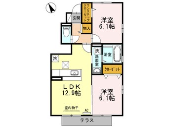 間取図 アヴニール優　Ｂ･Ｃ