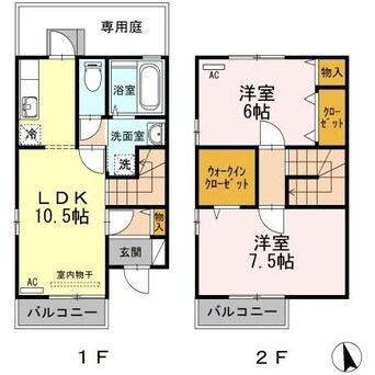 間取図 オーキッドコートA･B