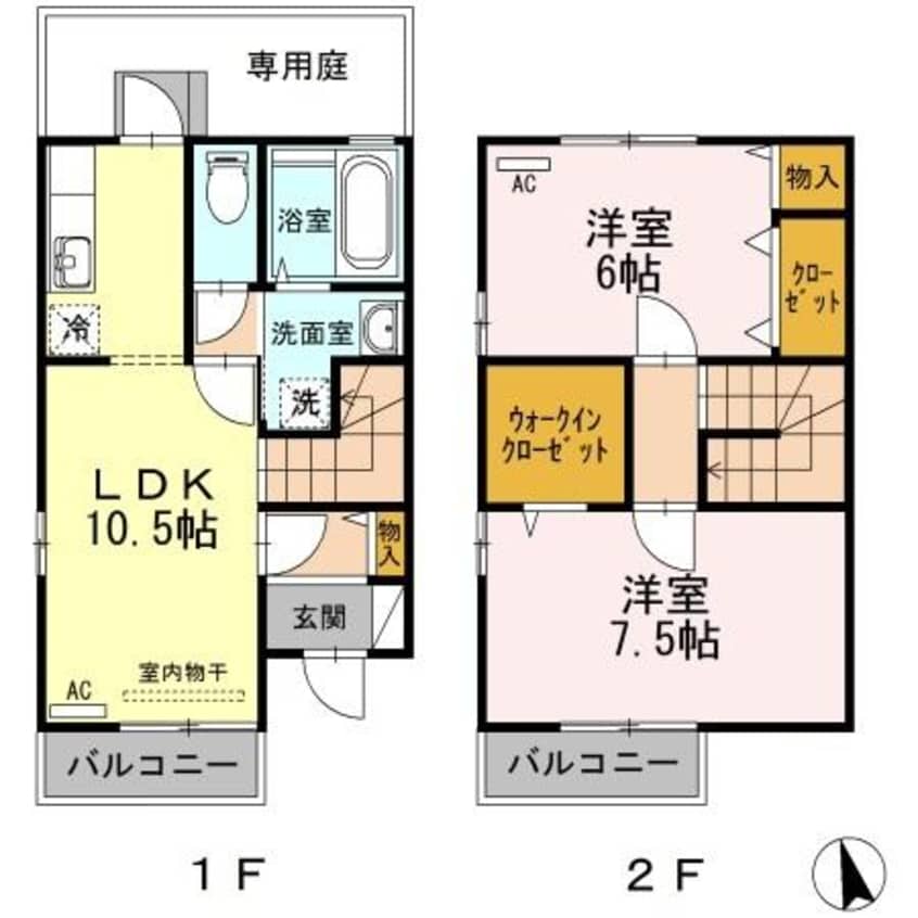 間取図 オーキッドコートA･B