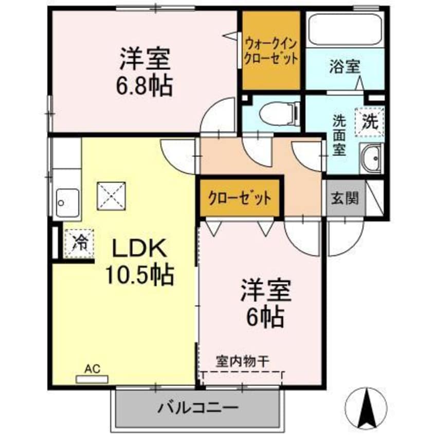 間取図 プラザ･シャルム