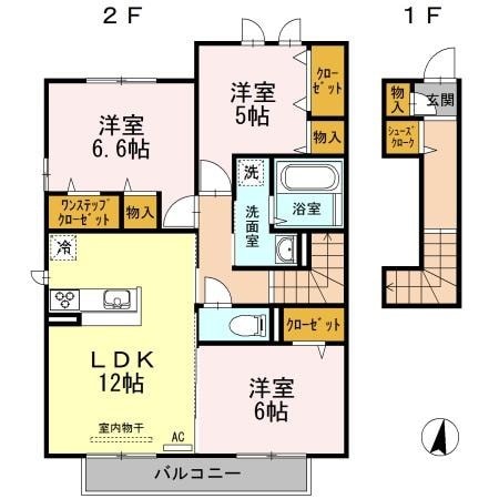 間取り図 モンプリミエルラシオンⅡ