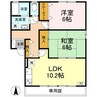 ラポール宮内Ａ 2LDKの間取り
