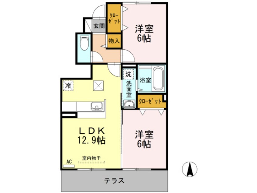 間取図 パレスフロントmk