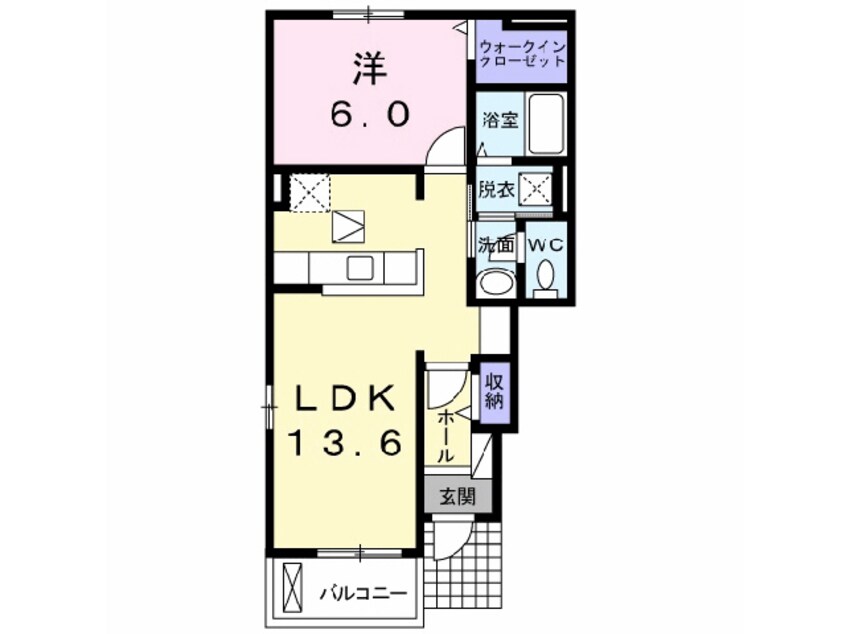 間取図 カンパーニュメゾン風雅Ｂ