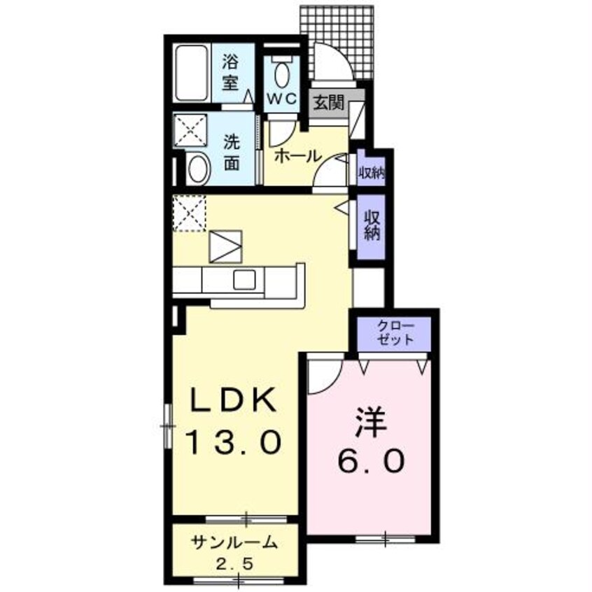 間取図 アン･ドゥ･トロワ　Ⅱe