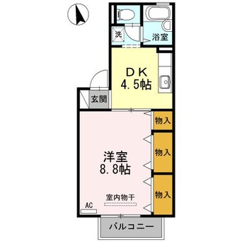 間取図 ドミール古川