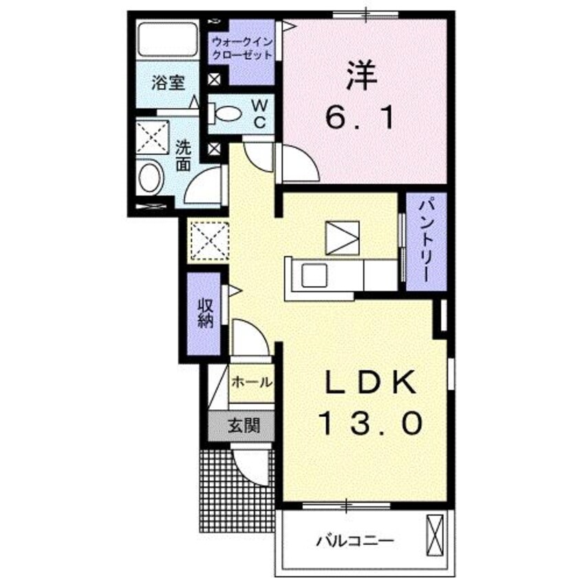 間取図 サンシーブルＡ