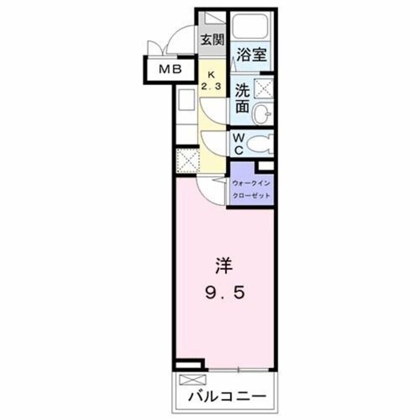 間取図 マリオ北島Ｄ