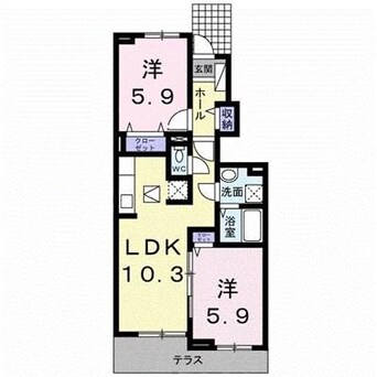 間取図 グランピアス笹木野1