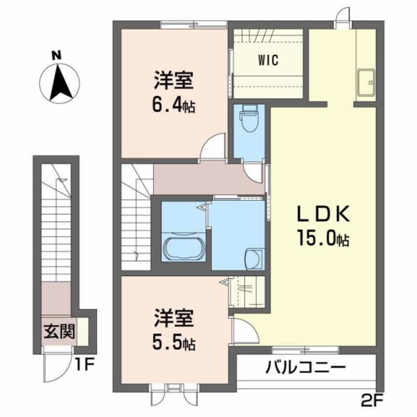 間取図 シャーメゾンディアス川内