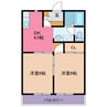 AwaHome 2DKの間取り