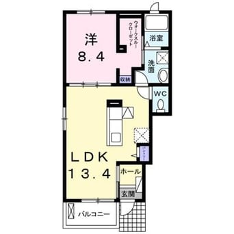 間取図 メゾン　コンソラトゥールA・B
