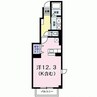 グレースコート　B 1Rの間取り