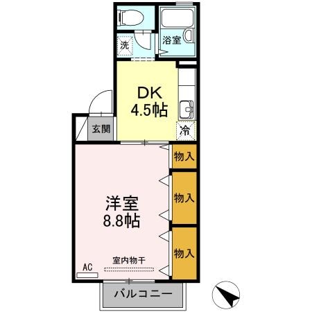 間取り図 フロラシオン川内Ⅰ
