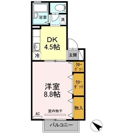 間取り図 フロラシオン川内Ⅰ