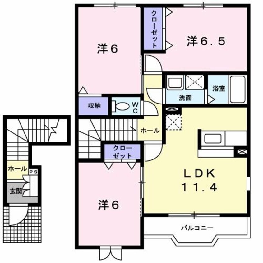 間取図 グレイスフル　C