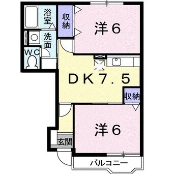 間取図 フォワージュⅠ・Ⅱ