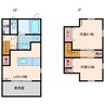 アンジュリンク 2LDKの間取り