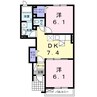 Sono　FeLice 2DKの間取り